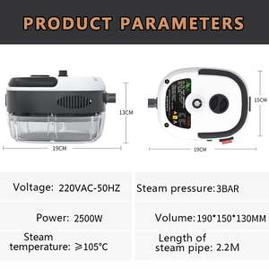Nettoyeur Vapeur Haute Température et Haute Pression 1000W avec Réservoir de 1,2L, Portable pour Voiture, Hôtel et Usage Domestique - Meilleure Vente 2025 - Product Image 2