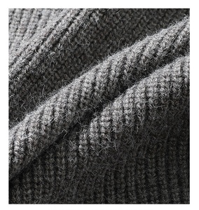 Pull unisexe en maille épaisse respirant anti-plis en mélange acrylique, coupe ample et confortable, col polyvalent, idéal pour superposer, pour couple - Product Image 2