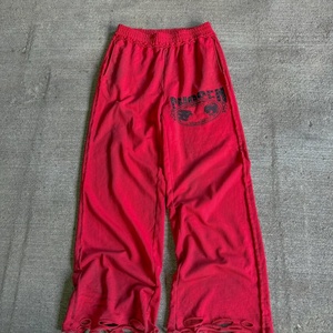 Pantalon de survêtement vintage personnalisé pour homme, délavé à l'acide, délavé par le soleil, déchiré, ample, droit, jogging, hip hop, taille élastique, numérique - Product Image 4