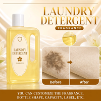 Deterjen Cair Pencuci Pakaian Kuning Lembut Berbentuk Pipih, Wangi Tahan Lama, Produk Pembersih