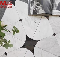 Mosaïque de marbre en pierre de mode de luxe de vente directe d'usine style européen adapté aux sols et aux murs de fond
