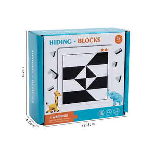 Jouets éducatifs 3D Montessori pour l'entraînement de l'imagination, cartes d'apprentissage pour bébés, blocs de construction DIY, jouets pour enfants - Product Image 6