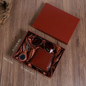 Father's Day Gift Set <b>For</b> <b>Men</b> Sunglasses Keychain <b>Wallet</b> Practical Present <b>For</b> Boyfriend Husband - Product Image 2