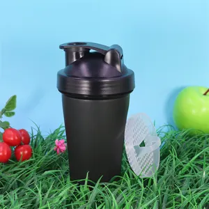 Bán buôn 16oz/400ml đầy màu sắc sinh thái thân thiện biểu tượng tùy chỉnh nhựa phòng tập thể dục Protein Shaker chai với mixer bóng