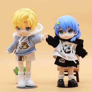 בגדי בובות OB11 סט קפוצ'ון קטן וחמוד מכנסיים חלקים GSC P9 טופ YMY 12 נקודות בגדי בובות BJD - Product Image 4