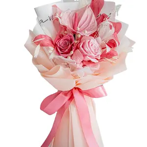 2024 Hot Sale bouquet Real Touched Eternal Preserved Flower for Women Girl