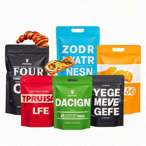 Sachet Doypack en Mylar imprimé par gravure, résistant à l'humidité, haute tolérance, avec fermeture à glissière pour l'emballage de chewing-gum - Product Image 1