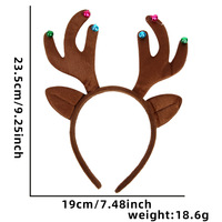 Serre-tête de Noël avec bois de renne, Père Noël, sapin et étoile – Accessoire de coiffure pour enfants, idéal pour les fêtes, le cosplay et les séances photo