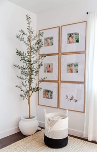 <strong>Black</strong> and White Decor Cotton Rope Basket Large Rope Storage Large <strong>Laundry</strong> Blanket Basket Canvas <strong>Laundry</strong> <strong>Bin</strong> - Product Image 6