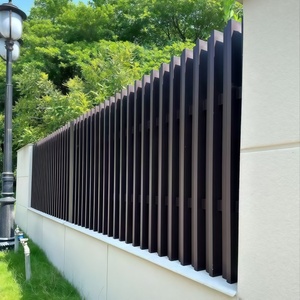 Clôture de jardin de luxe de style moderne personnalisée de qualité supérieure en aluminium écologique, design de villa, grille de clôture au design fantaisie, modélisation 3D - Product Image 6