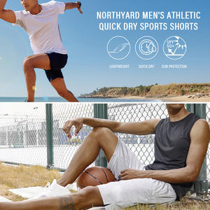 Pantalones Cortos Deportivos Personalizados de Marca Propia con Tela de Secado Rápido y Transpirable para Hombre - Product Image 4