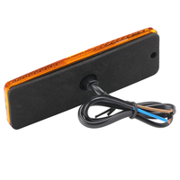 Feux latéraux de camion de dégagement d'ambre de rectangle de 12V 24V approbation de la CEE feux de position latéraux LED lumière de remorque de camion