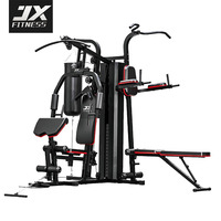 Équipement de fitness intérieur multifonctionnel avec sac de boxe et entraînement musculaire Machine de fitness à trois supports