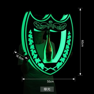 Rượu vang Vua DOM perignon sáng Acrylic giữ rượu vang chai hiển thị đứng cầm tay đạo cụ rượu vang không thấm nước sử dụng trong nhà 62x12x68cm - Product Image 6