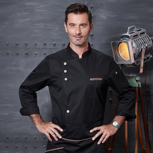 Blouses de Chef Personnalisées à Manches Longues pour Hommes – Uniformes de Restaurant, Bar et Cuisine – Veste de Chef – Tenues Professionnelles pour <span class=keywords><strong>la</strong></span> Restauration - Product Image 2