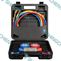Manomètre de charge de réfrigérant AC de 60 pouces avec tuyau pour climatisation et réfrigération (R12, R22, R404, R502, R134A)