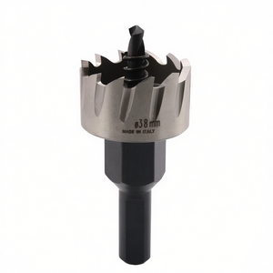 Scie cloche HSS 38 mm fabriquée en Italie pour le perçage du métal et du bois - Product Image 2