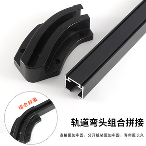 Sliding Door Track Hardware YG310 Cold-Rolled Aluminum Alloy Steel Lift Sliding Door Interior Concealed Door Roller Accessories - Product Image 3