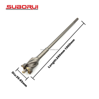 Foret à percussion électrique SUBORUI en carbure SDS Max pour mur creux, scie cloche pour béton, pierre, mur en béton