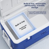 Boîte isotherme multifonctionnelle de grande capacité pour l'extérieur avec roues, réfrigérateur portable, boîte de stockage à froid