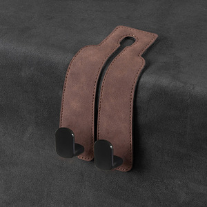 Popular Longyang Colgador Doble para Respaldo de Asiento de Coche, de Cuero PU, para Bolsos, Carteras y Bolsas de Compras, Kit de Accesorios Interiores, Modelo - Product Image 4