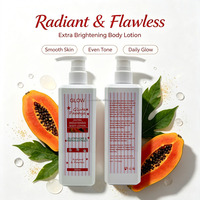 Lotion Corporelle Éclatante & Raffermissante Papaye Glutathion Éclaircit les Taches Brunes Absorption Rapide Hydratation Profonde pour Peaux Sèches