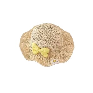 Xi Boyu – chapeau de paille avec nœud papillon pour enfants, protection solaire fine d'été pour filles de 1 à 4 ans, vêtements d'extérieur - Product Image 5