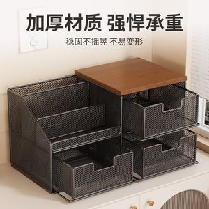 Étagère de rangement pour dosettes de café, 3 niveaux, en métal, pour comptoir de cuisine - Product Image 4