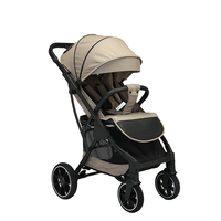 Poussette bébé portable de luxe 2 en 1 pliable avec cadre en alliage, 4 roues, système de dossier inclinable multi-positions, utilisation toute saison pour bébés