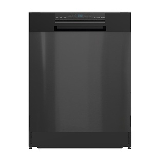 24'' Width 9 Place Black White Semi Built-in Dishwasher with <b>Led</b> Display Dds9-45bgu(401l) Built-in Dishwasher - Product Image 1