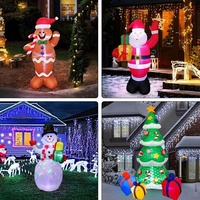 Décoration de Noël publicitaire personnalisée, bonhomme de neige géant gonflable pour l'extérieur, costume de Père Noël, combinaison gonflable amusante pour adulte, terylene