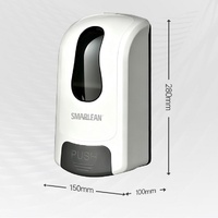 Distributeur de savon liquide mural de 1000 ml, rechargeable, en ABS, manuel, pour restaurants, salles de bain, douches