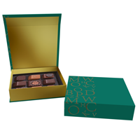 Boîte de luxe rigide pour musulman Eid Mubarak Ramada Boîtes d'emballage vides en papier Baklava Dates Boîtes cadeaux Boîte de cadeaux pour bonbons au chocolat