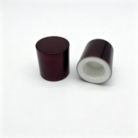 Tapa de rosca de plástico antiderrame personalizada de 24 mm, tapa de doble hélice de ABS para envasado de esencias cosméticas y polvo de carbón