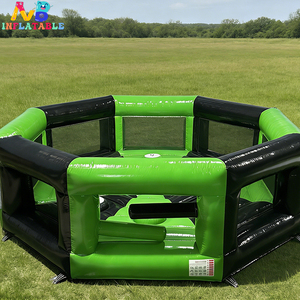 <span class=keywords><strong>Jeu</strong></span> de machine interactive <span class=keywords><strong>gonflable</strong></span> rotative durable 360 °   Arène de défi rotative pour événements en plein air et team building - Product Image 1