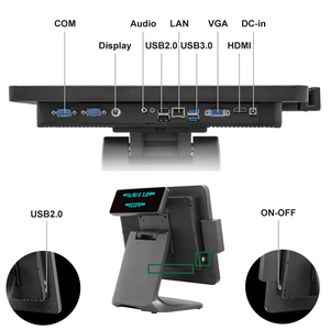 15 pouces caisse enregistreuse magasin <span class=keywords><strong>de</strong></span> détail écran tactile Terminal paiement Restaurant Machine tout en un pos Banque Stand Pos Systèmes - Product Image 3