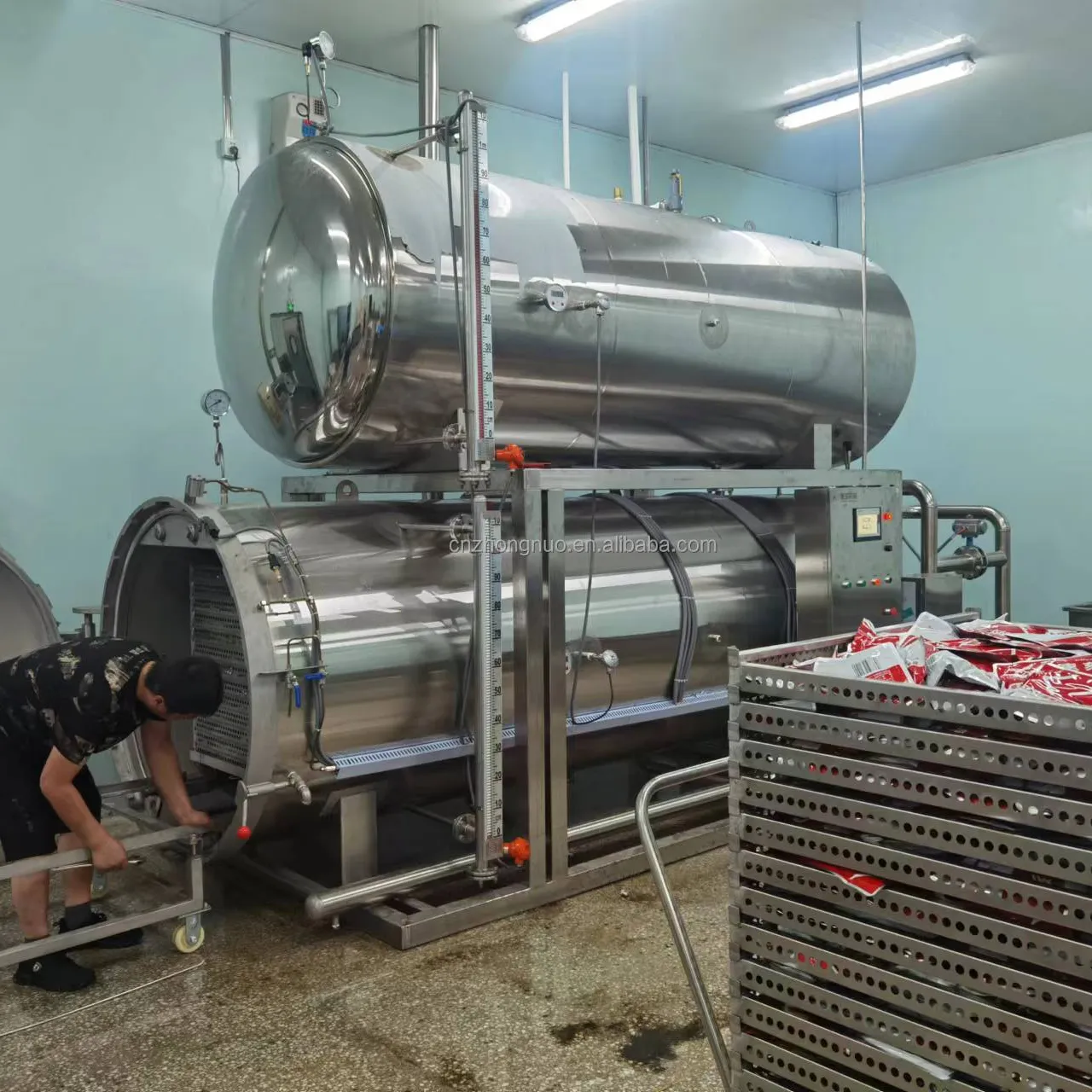 Endüstriyel otoklav gıda Retort makinesi sterilizatör