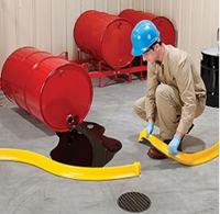 Barrière anti-déversement flexible en polyuréthane Oilspillpro pour la sécurité et l'environnement, pour la gestion des fuites