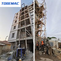 Vente directe usine TOBEMAC – Bétonnières de haute qualité avec treuil, moteur diesel indien 12 m³/h, moteur 16 CV, hauteur de levage 25 m