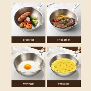 <span class=keywords><strong>Mini</strong></span> réchaud à huile et beurre en acier inoxydable 316 avec deux becs verseurs, compatible lait, soupe, œufs, petit réchaud à sauce - Product Image 5