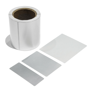 Tùy Chỉnh Pet Bạc Nhãn Không Thấm Nước Dính Dán Bền Kim Loại Kết Thúc Cho Thiết Bị Điện Tử Và Nhận Dạng Sản Phẩm - Product Image 2