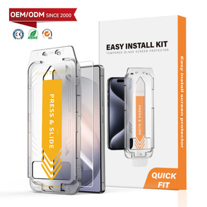 Protection d'écran en verre trempé pour Samsung S26 Ultra avec kit d'installation facile et déverrouillage par empreinte digitale – Vente en gros usine - Product Image 1
