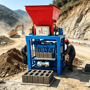 Máquina Automática Hidráulica para Fabricar Bloques de Hormigón Huecos, Equipo de Moldeo con Motor para Uso en la Construcción de Edificios - Product Image 2