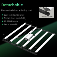 Barre de culture LED pliable à spectre complet, indice de protection IP66, en aluminium, dimmable, haute intensité PPFD, garantie 5 ans pour culture hydroponique verticale