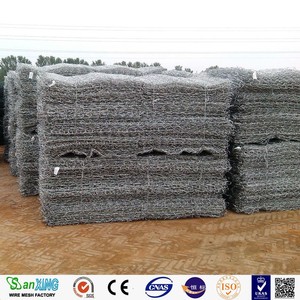 กล่องตาข่ายเหล็กชุบสังกะสีขนาด 1x1x1 เมตร แบบหกเหลี่ยม สำหรับจัดสวน - Product Image 5