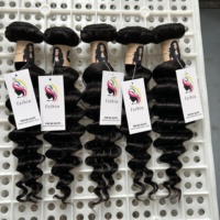 Vendor Rambut Bundel India Virgin Harga Grosir Sampel Gratis 100% Manusia, Rambut Mentah Kamboja Tanpa Proses dengan Kutikula Tersusun Rapi
