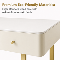 Table de maquillage moderne en bois massif nordique, durable, écologique, avec miroir LED éclairé, pour appartement de luxe, chambre à coucher, hôtel haut de gamme