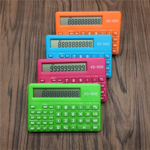 Kd1005 Scientific Calculator Mini Portable Student Function Calculator With Battery Blue Green Orange Magenta Colors - Product Image 1