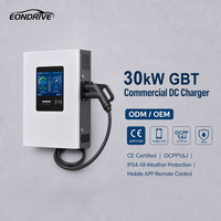 Station de recharge DC EONDRIVE GBT 30kW 40kW pour voitures électriques OCPP1.6 IP54 pour flotte de taxis et véhicules logistiques