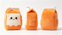 Jouet en peluche personnalisé en forme de carton de lait, design IA, anti-stress, cadeau amusant, vente en gros, usine de jouets en peluche sur mesure ODM/OEM